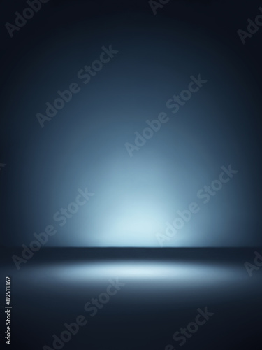 Blue vignette background - Stock Image