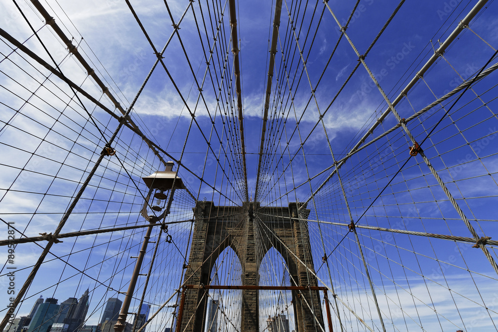Fototapeta premium Views of the Brooklyn Bridge.