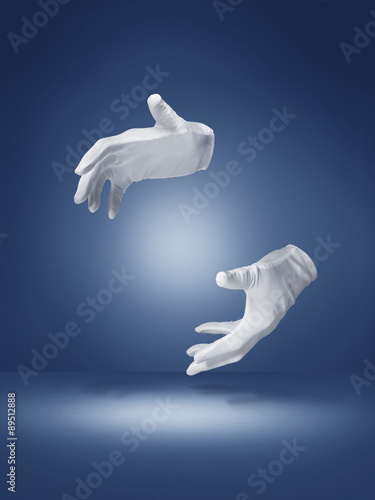 magic trick illusion hands - Stock image