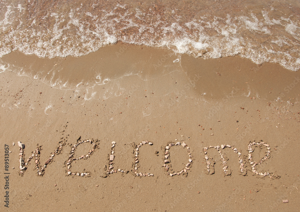 Fototapeta premium welcome