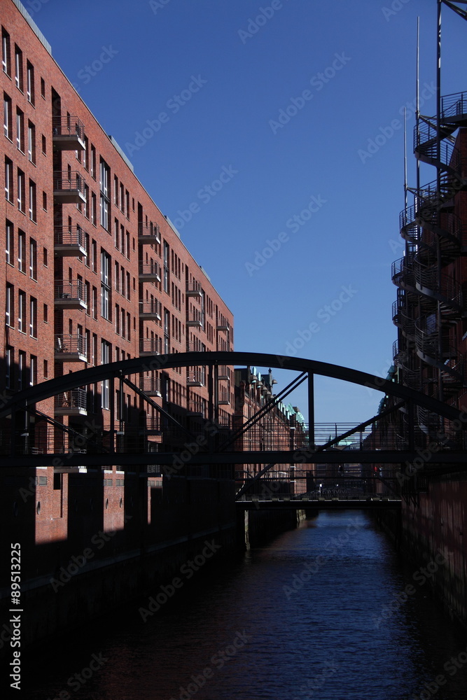 Naklejka premium Hamburg Speicherstadt