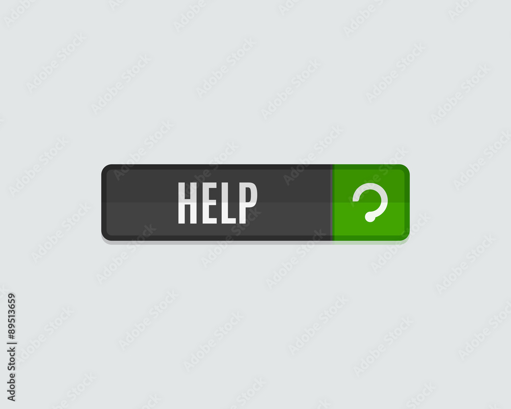 Help web button, modern flat design Help web button, modern flat design