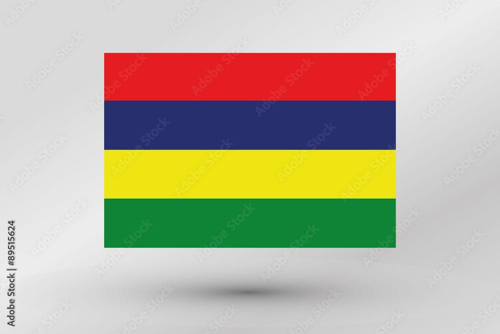 Flag Illustration of the country of Mauritius Flag Illustration of the country of Mauritius