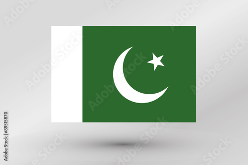 Flag Illustration of the country of  Pakistan