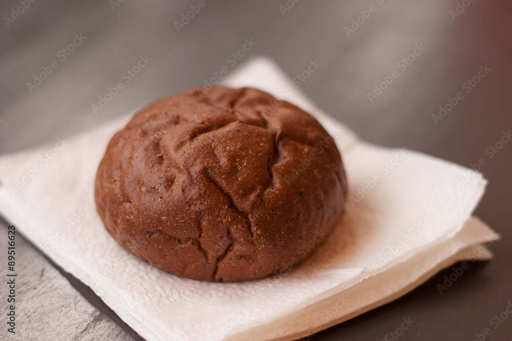 Fototapeta premium rye bread roll