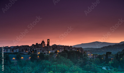 Foto St Paul de Vence sunset 2