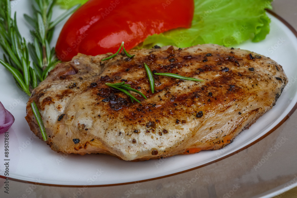 Grilled pork steak Grilled pork steak