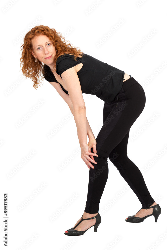 Beautiful woman doing different expressions in different sets of clothes: posing Beautiful woman doing different expressions in different sets of clothes: posing