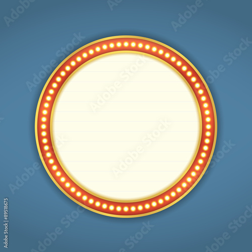 Round Retro Banner
