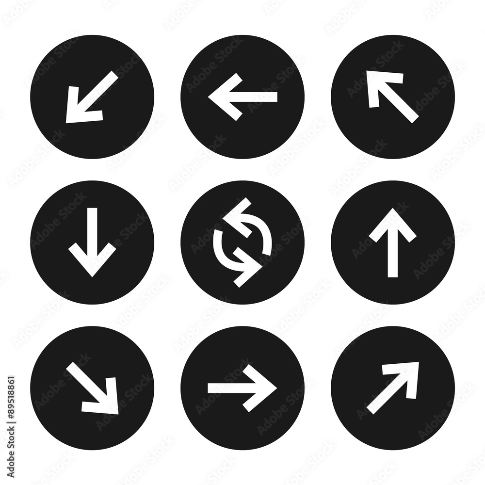 Arrow icons. Vector. Buttons Arrow icons. Vector. Buttons