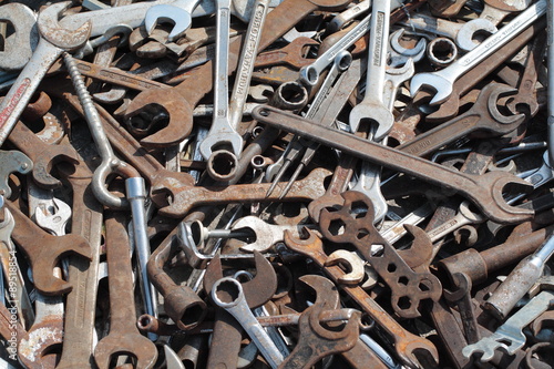 Tools.Pile of tools at flea market.  © Dragan Nikolic