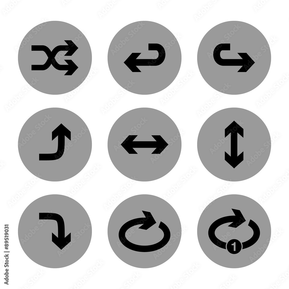 Arrow icons. Vector. Buttons Arrow icons. Vector. Buttons