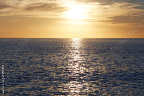 sunset over the sea in South Africa