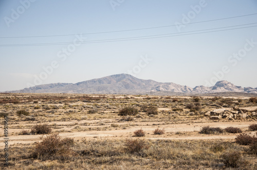 Landscape of the rock under the blue sky