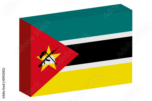 Free Download 3D Isometric Flag Illustration of the country of  lags_3D-2_Moza - GFXLoad