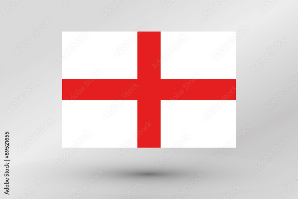 Flag Illustration of the country of  England