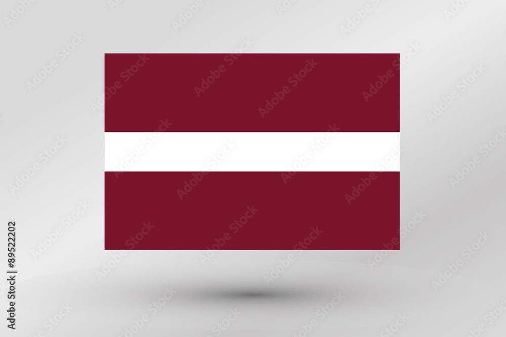 Flag Illustration of the country of Latvia Flag Illustration of the country of Latvia