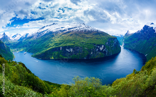 Geiranger fjord  Norway.