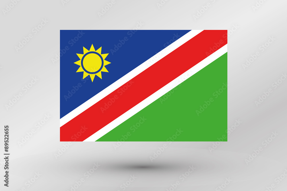 Naklejka premium Flag Illustration of the country of Namibia