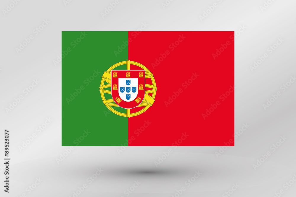 Flag Illustration of the country of Portugal Flag Illustration of the country of Portugal