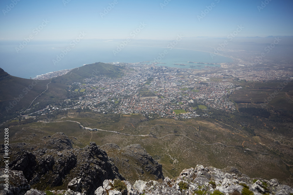 beautiful mountain landscape in South Africa from a height beautiful mountain landscape in South Africa from a height