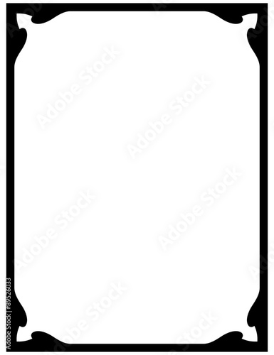 Vector vintage frame isolated on white background