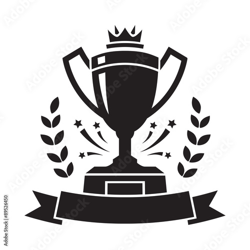 Vector Trophy Black Cup Silhouette