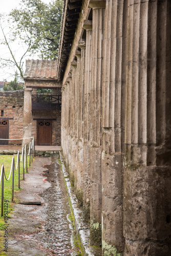 Pompeii on a rainy day                               