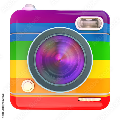 Camera icon rainbow