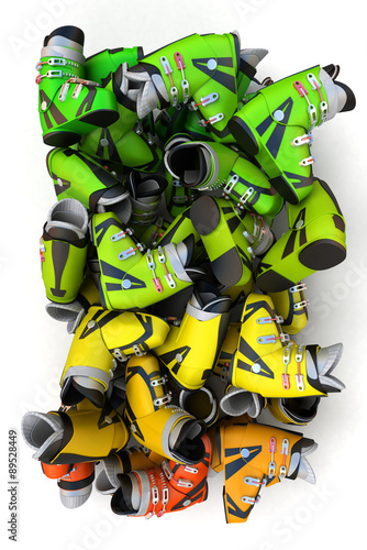 Skiing boots