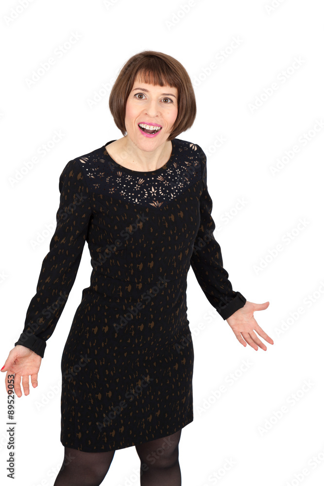 Beautiful woman doing different expressions in different sets of clothes: drunk Beautiful woman doing different expressions in different sets of clothes: drunk