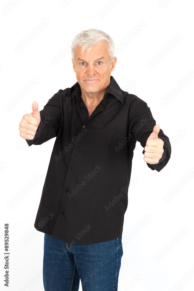 Handsome man doing different expressions in different sets of clothes: thumbs up Handsome man doing different expressions in different sets of clothes: thumbs up