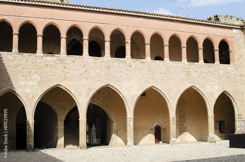 Patio del castillo de Mora de Rubielos. photo