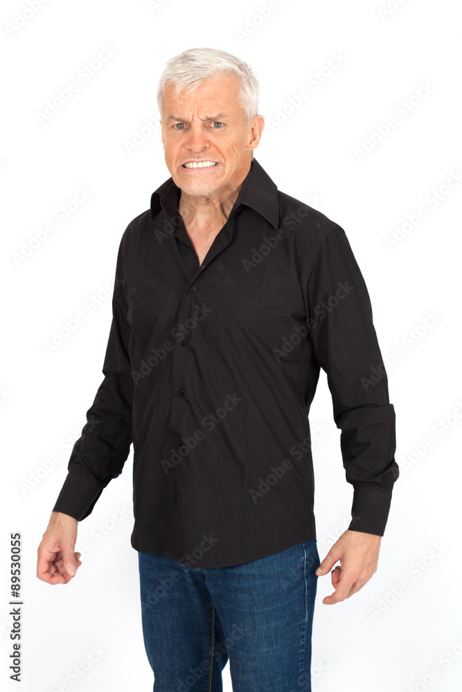 Handsome man doing different expressions in different sets of clothes: surprise Handsome man doing different expressions in different sets of clothes: surprise