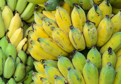 Ripe banana fruit background