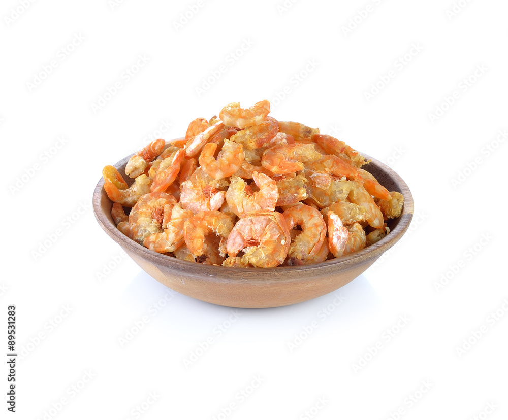 Dry shrimp with whitebackground Dry shrimp with whitebackground