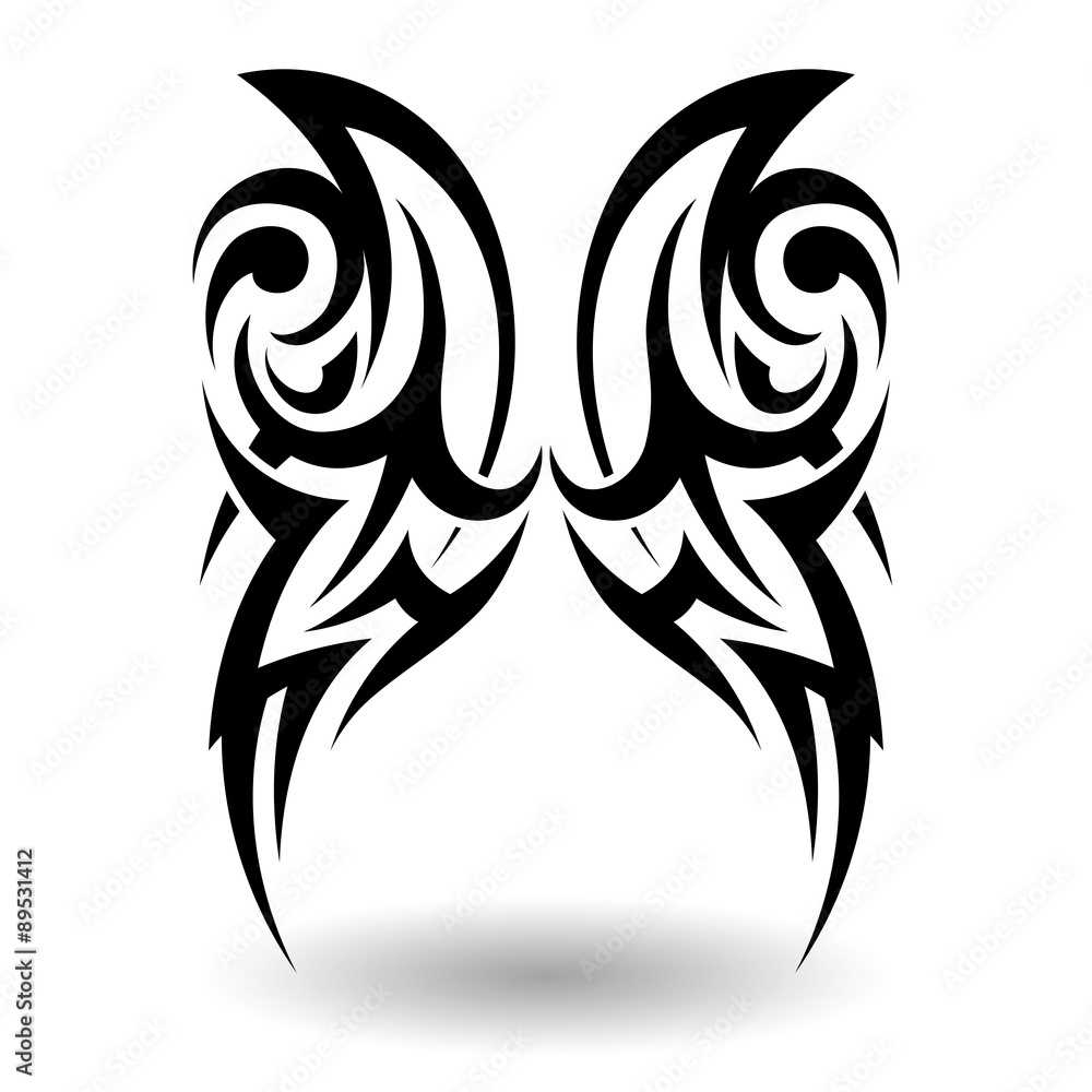 Naklejka premium Hand Drawn Tribal Tattoo