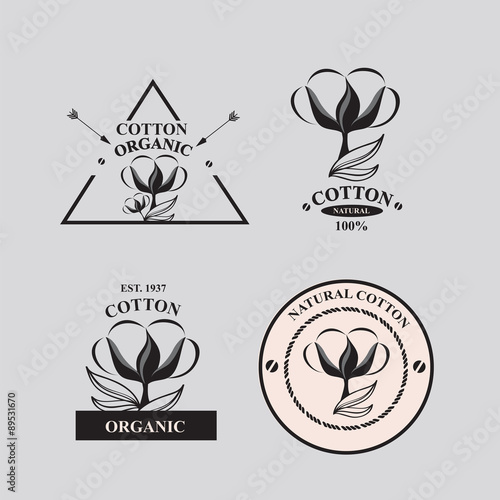 Cotton icons, natural product.