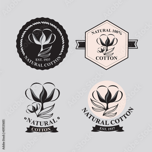 Cotton icons, natural product.