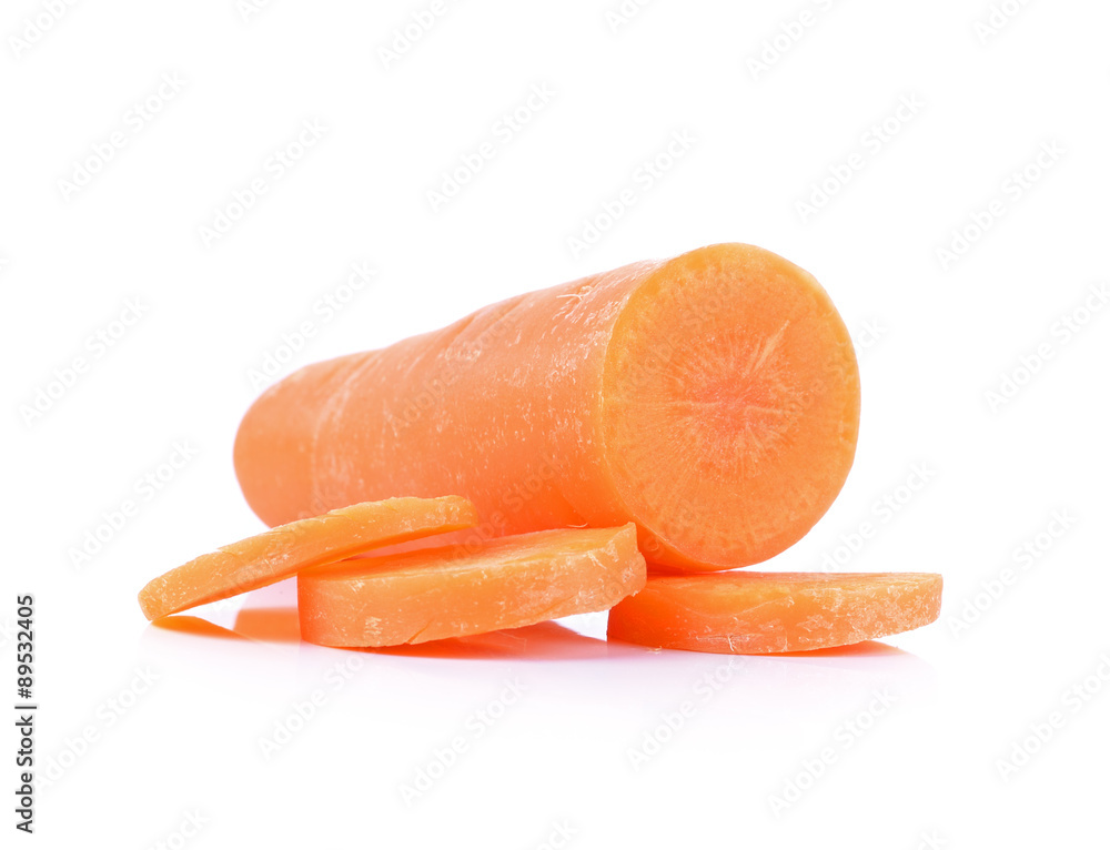 fresh carrots isolated on white background fresh carrots isolated on white background