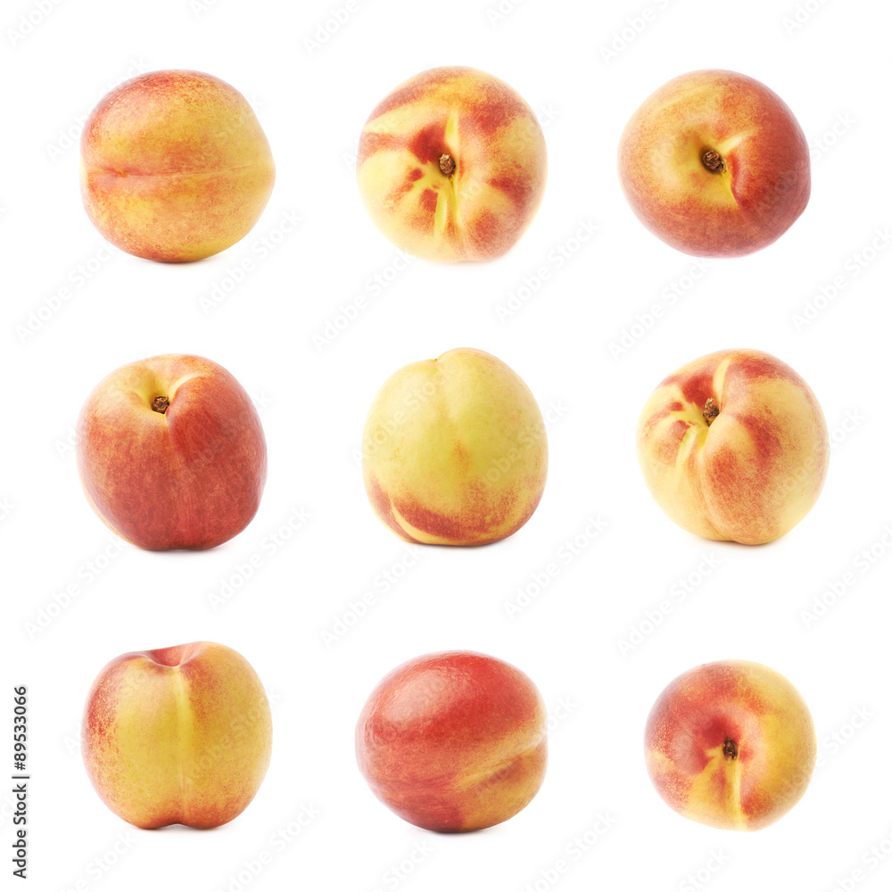 Single ripe nectarine isolated Single ripe nectarine isolated