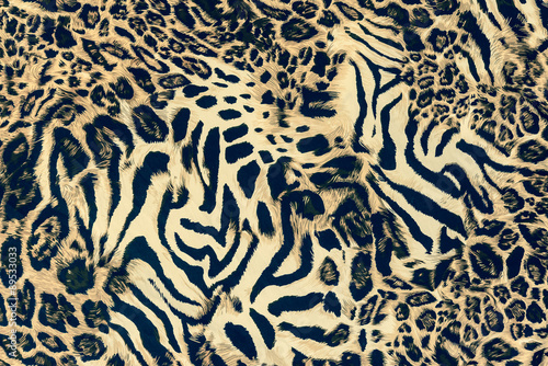 texture of print fabric striped leopard