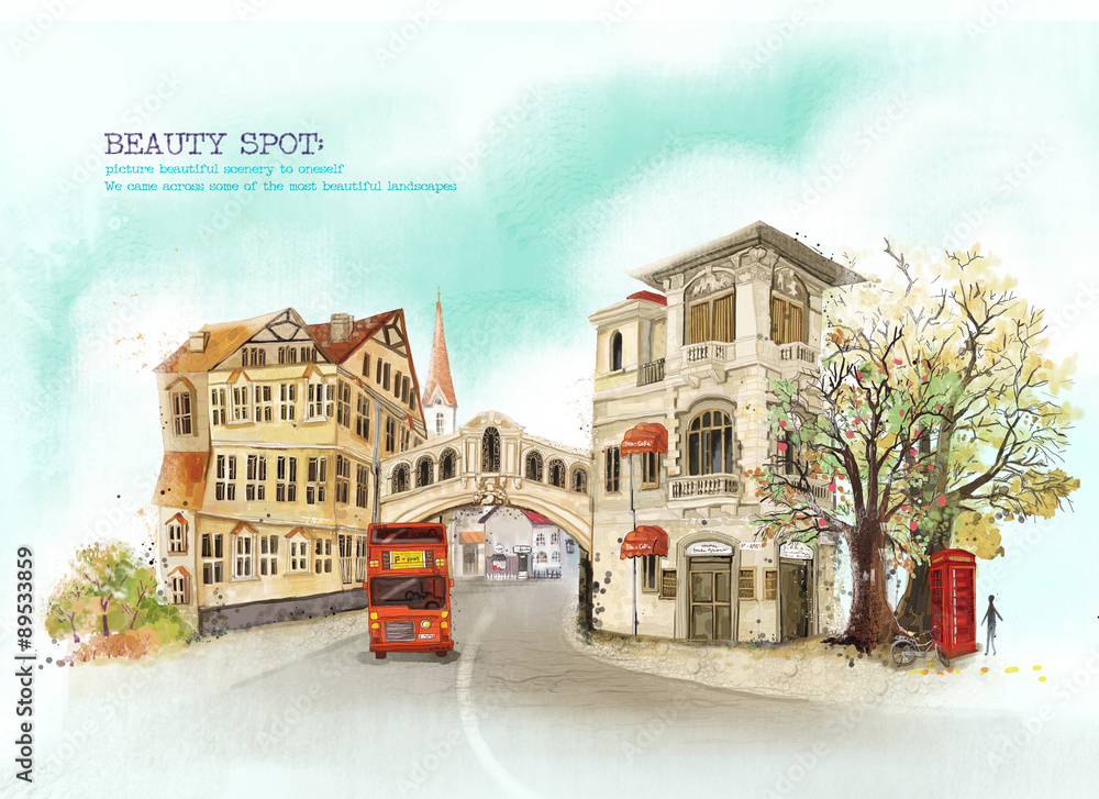 Illustration of city Illustration of city