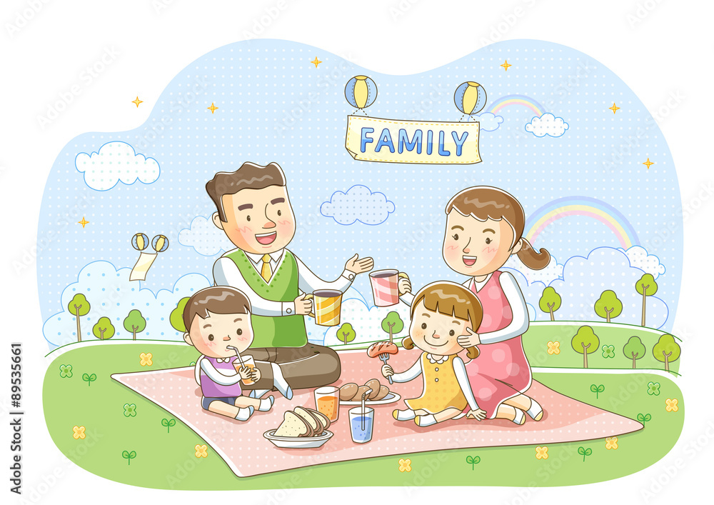 Fototapeta premium family