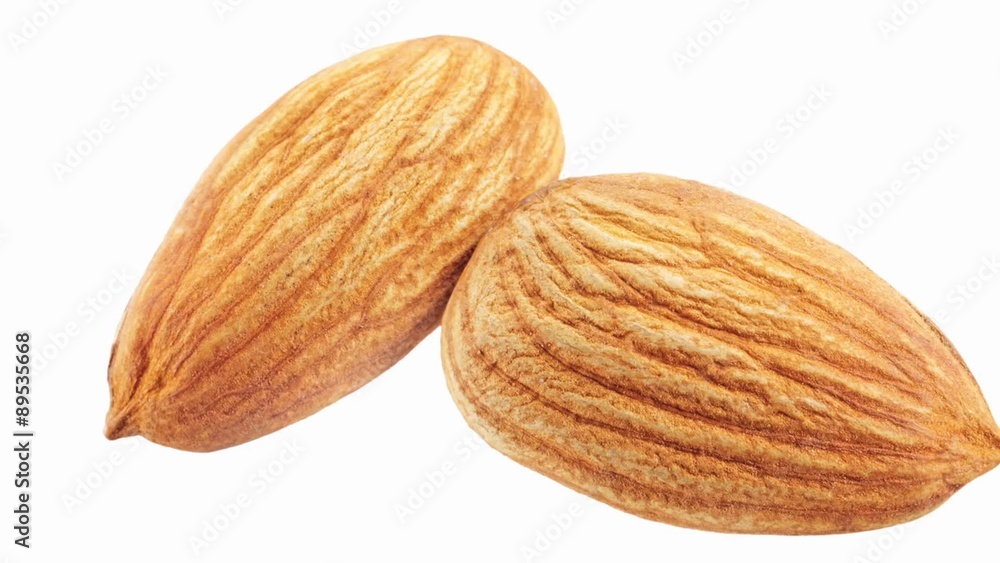 Two shelled almonds Two shelled almonds
