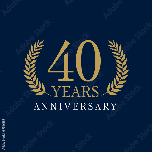 40 anniversary royal logo
