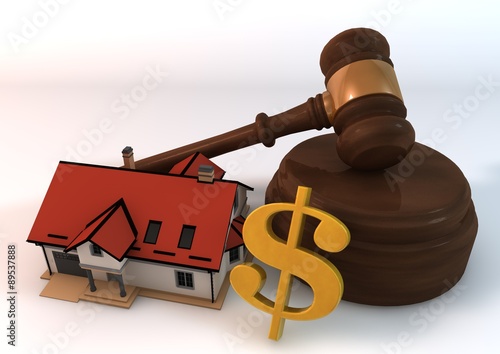 House Auction on white background