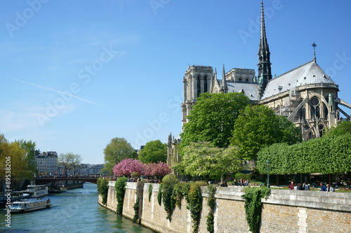 Notre-Dame Cathedral Spring Paris