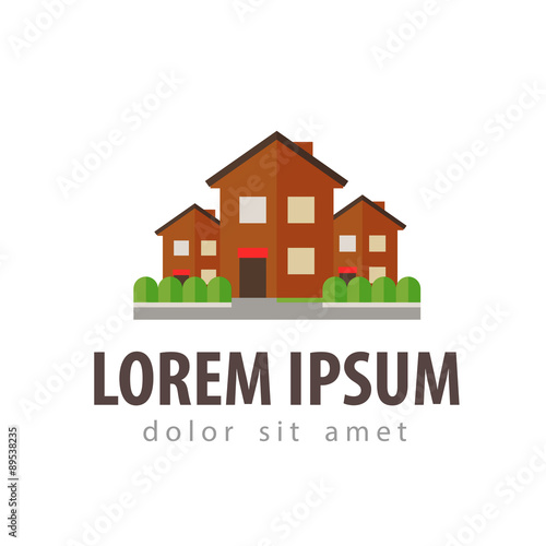 house, cottage vector logo design template. construction