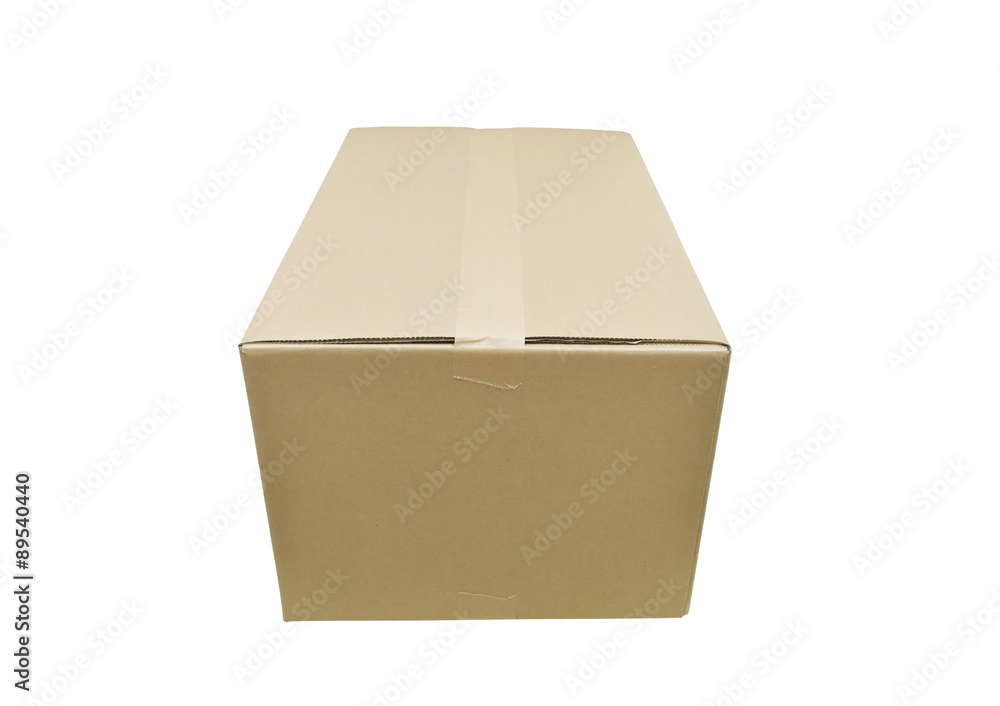 Cardboard boxes on white background Cardboard boxes on white background